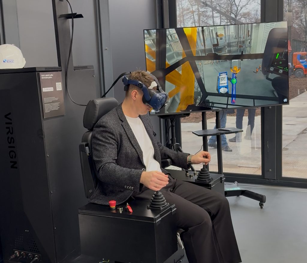 VR-тренажер башенного крана